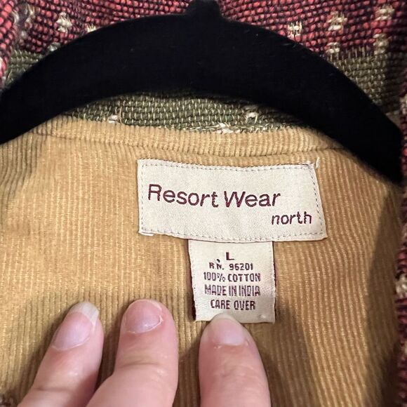 Vintage Resort Wear North Giraffe Print Tapestry Button Up Shacket - Picture 4 of 7